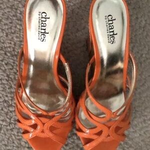 Charles David genuine Patton leather platforms
